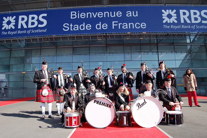 Pipe band Montmartre Highlanders Stade de France